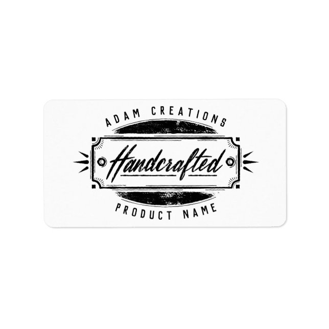 Handcrafted Personalized Label Stickers (Front)