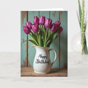 Handcrafted Pitcher Birthday Card