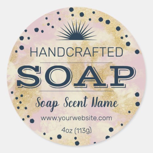 Handcrafted Round Soap Label