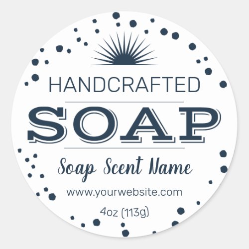 Handcrafted Round Soap Label