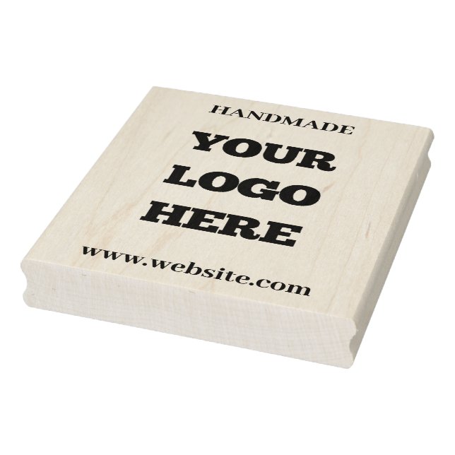 Handcrafted Shop Your Company Logo Rubber Stamp (Stamp)