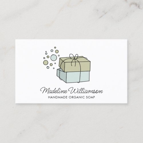Handcrafted Soap Logo  Soap Craft Business Card 