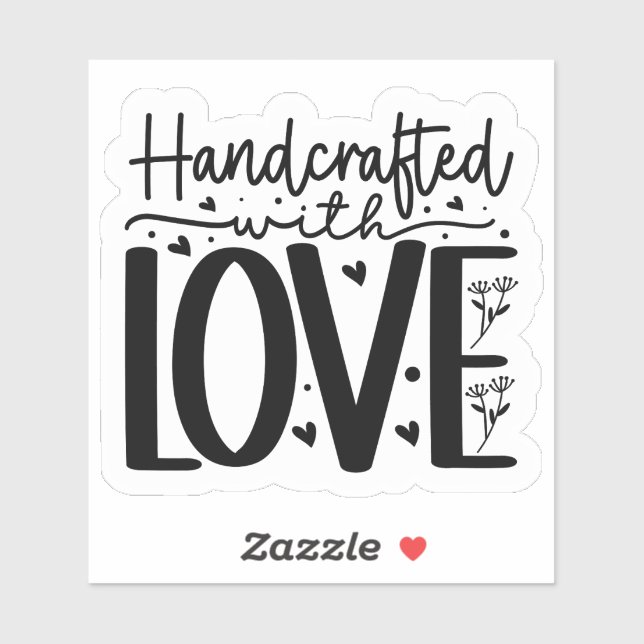 Handcrafted with LOVE Sticker (Sheet)
