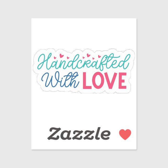 Handcrafted with Love Sticker (Sheet)