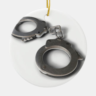 Handcuffs Ceramic Ornament