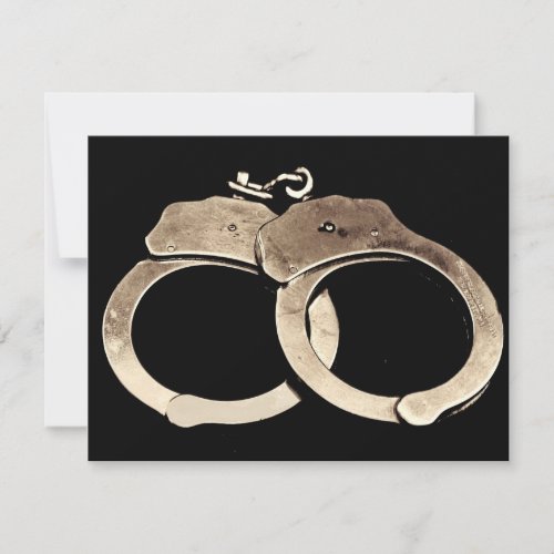 Handcuffs Invitation