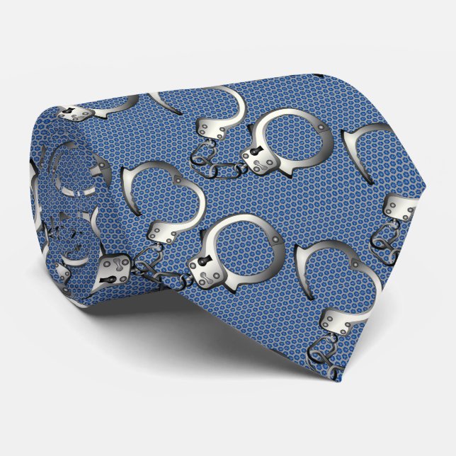 Handcuffs Neck Tie (Rolled)