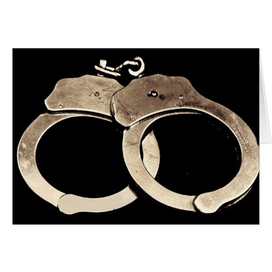 Handcuffs Note Card