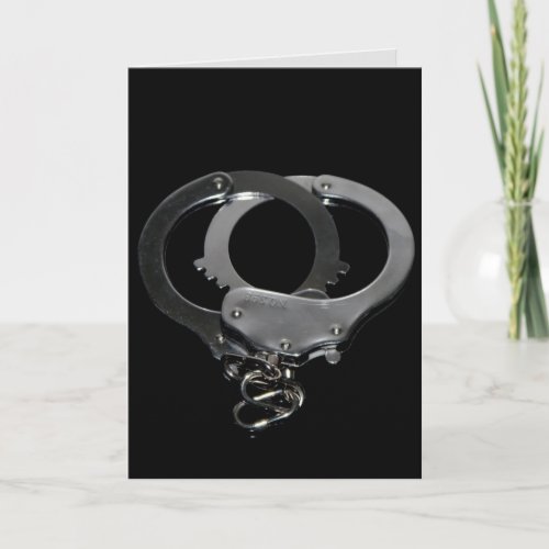HANDCUFFS OBEY DADDY KINKY ROMANCE GREETING CARDS