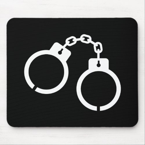 Handcuffs Pictogram Mousepad