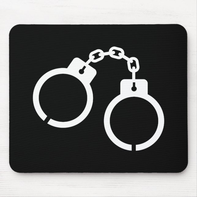 Handcuffs Pictogram Mousepad (Front)