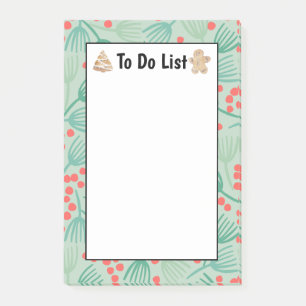 Handdrawn Christmas Tree Evergreen Pine To Do List Post-it Notes