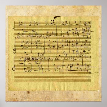 Handel's "messiah" In Beethoven's Hand Poster by missprinteditions at Zazzle