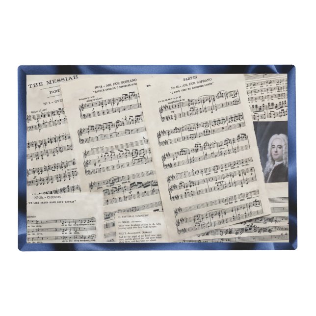 Handels Messiah Schola Cantorum SOPRANO Placemat (Front)