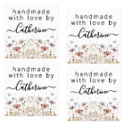 Handemade with love by iron on label