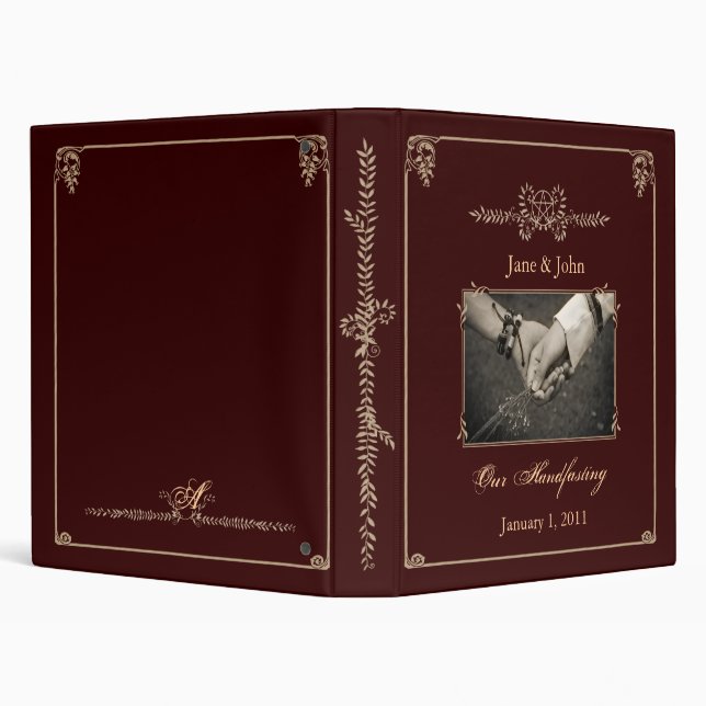Handfasting Album 3 Ring Binder (Background)