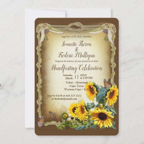 Handfasting Ceremony _ Tying the Knot Invitation