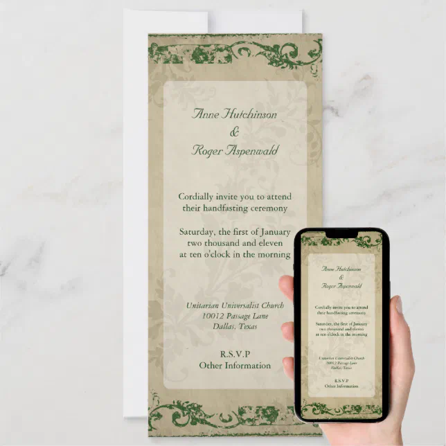 Handfasting Invitation | Zazzle