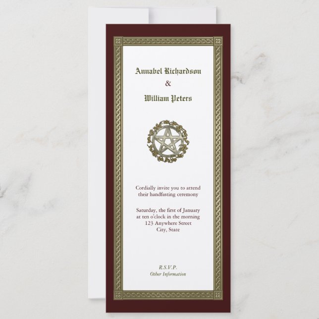 Handfasting Invitation (Front)