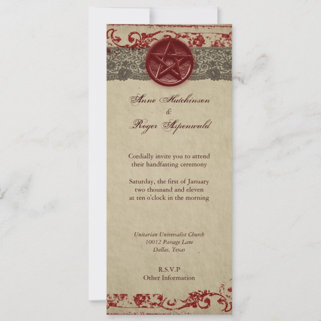 Handfasting Invitation (Front)