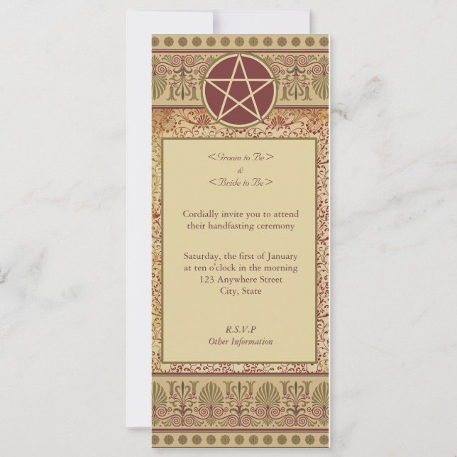 Handfasting Invitation (Front)