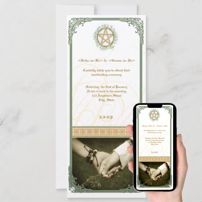 Handfasting Invitation | Zazzle