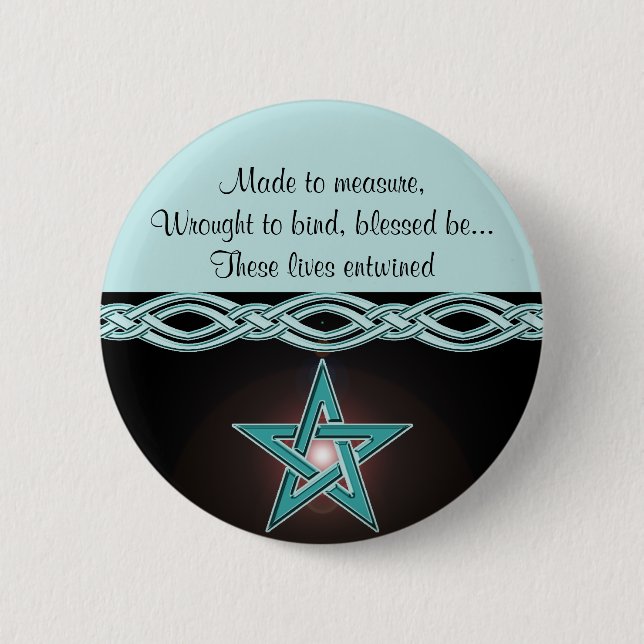 Handfasting Invitation Set Pinback Button (Front)