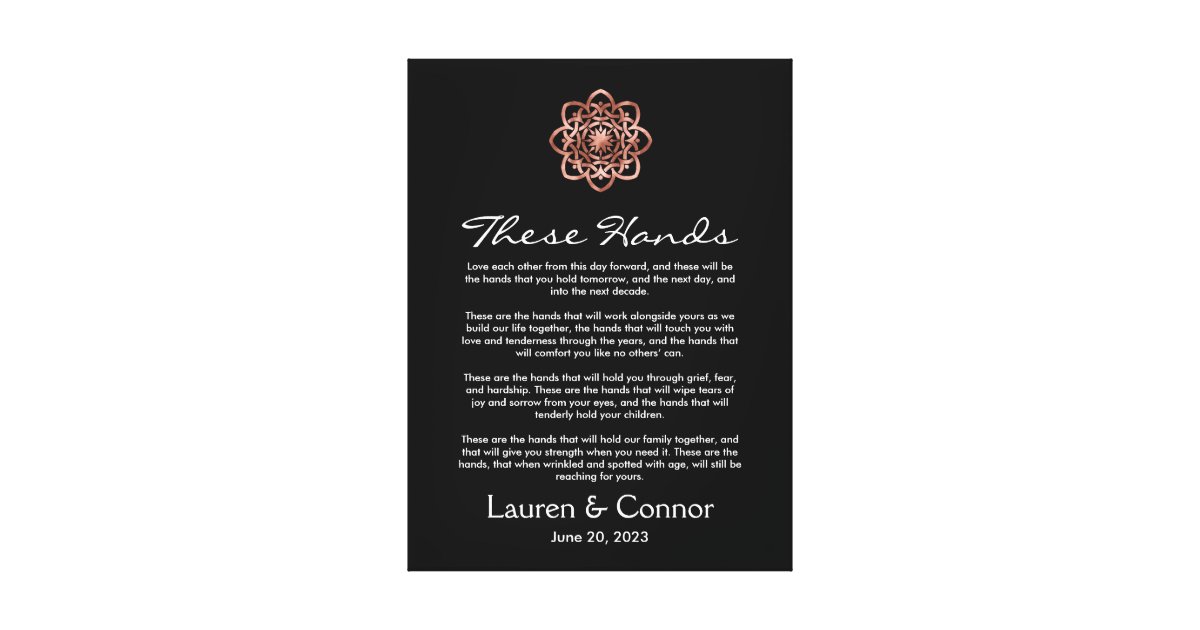 Handfasting Irish Wedding Keepsake Celtic Knot Canvas Print Zazzle