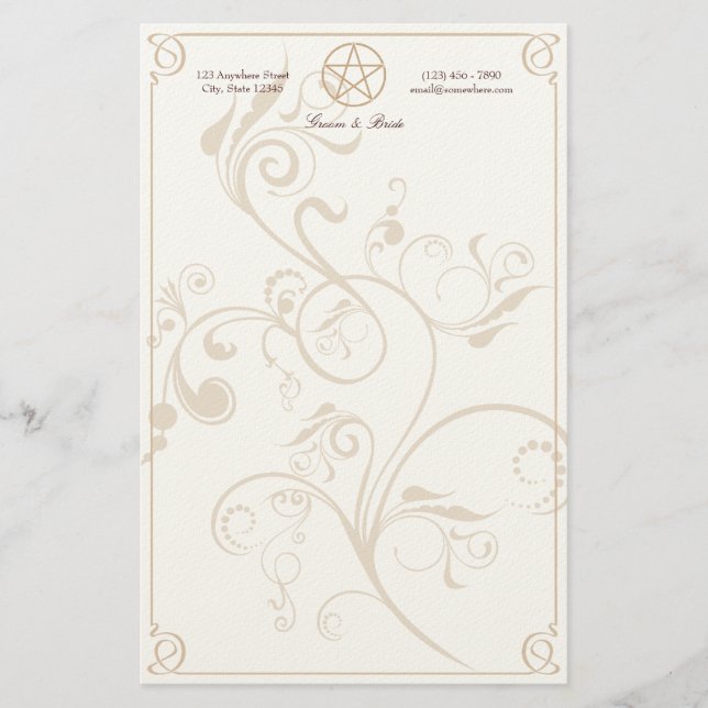Handfasting Stationery (Front)