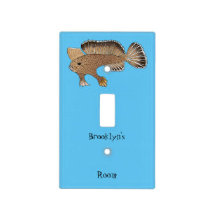Handfish cartoon illustration light switch cover