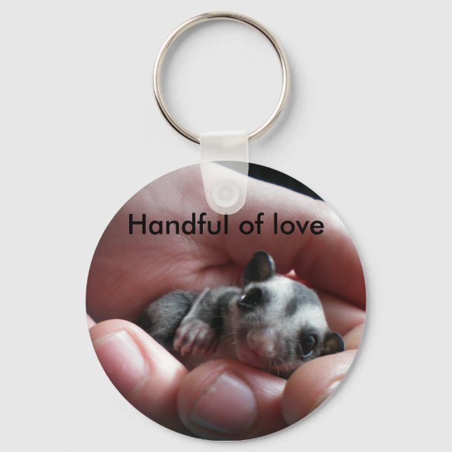 Handful of love keychain (Front)