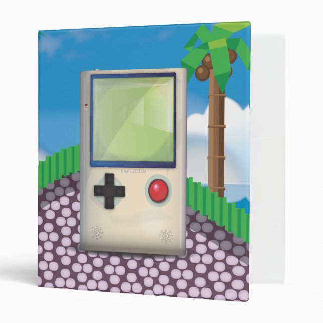Handheld Game Console 3 Ring Binder (Front/Inside)