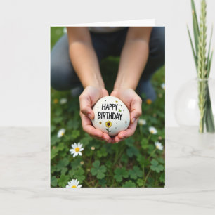 Handheld Stone Birthday Card