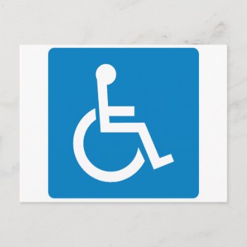 Handicap Accessibility Highway Sign Postcard by wesleyowns at Zazzle