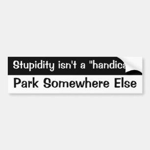 Handicap Bumper Sticker