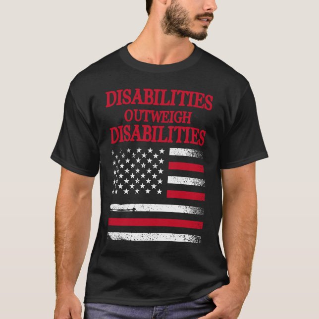 Handicap Humor Disabled Survivor Warrior  1 T-Shirt (Front)