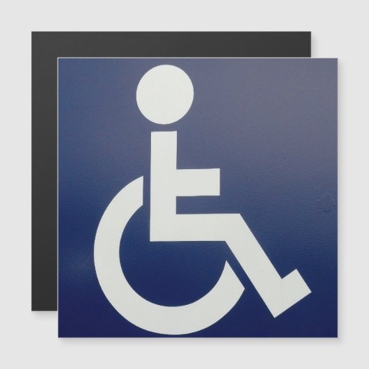 Handicap magnetic card (Front/Back)