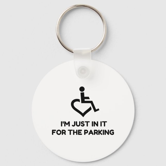 Handicap Parking Keychain (Front)