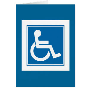 Handicap Sign Cards