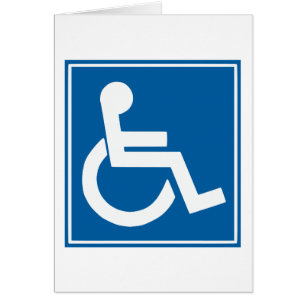 Handicap Sign Cards