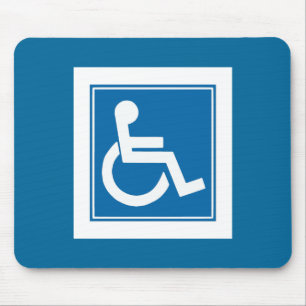 Handicap Sign Mouse Pad