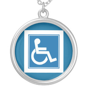 Handicap Sign Necklace