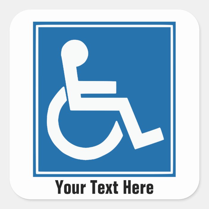 handicap-sign-stickers-labels-square-sticker-zazzle