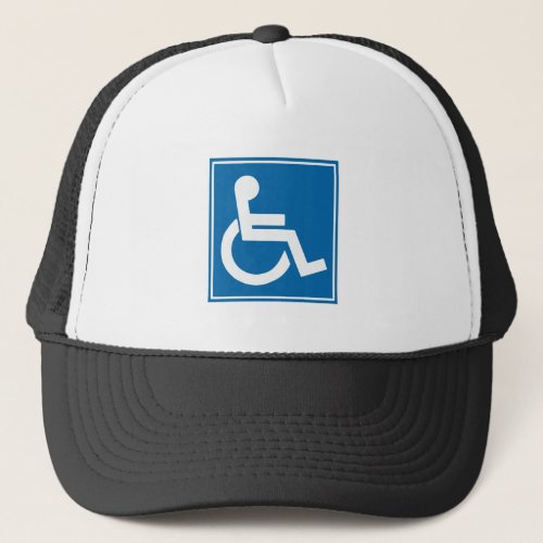 Handicap Sign Trucker Hat