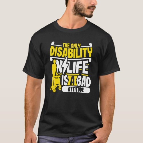 Handicap Wheelchair Disability Humor   Paraplegic T_Shirt