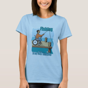 Handicap Wheelchair Fishing T-Shirt
