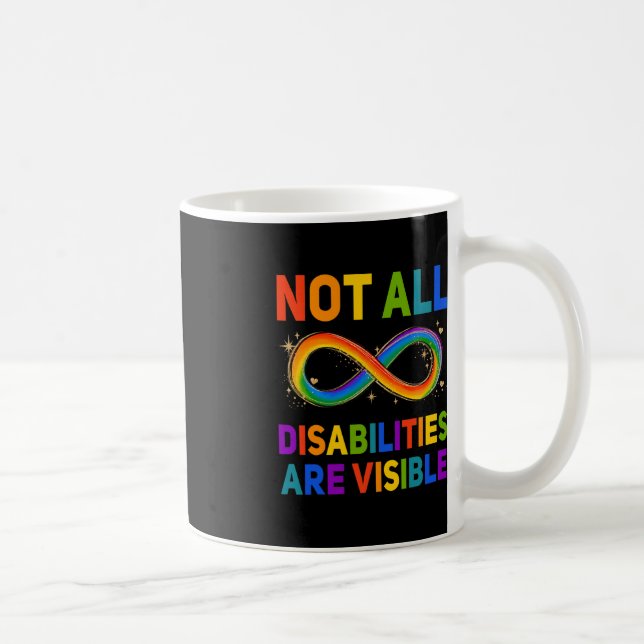 Handicapped Awareness  Not All Disabilities Are Vi Coffee Mug (Right)
