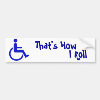 Handicapped Bumper Sticker