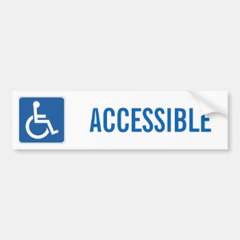 Handicapped Bumper Sticker by jetglo at Zazzle