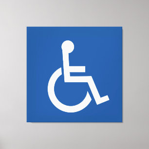 Handicapped Canvas Print
